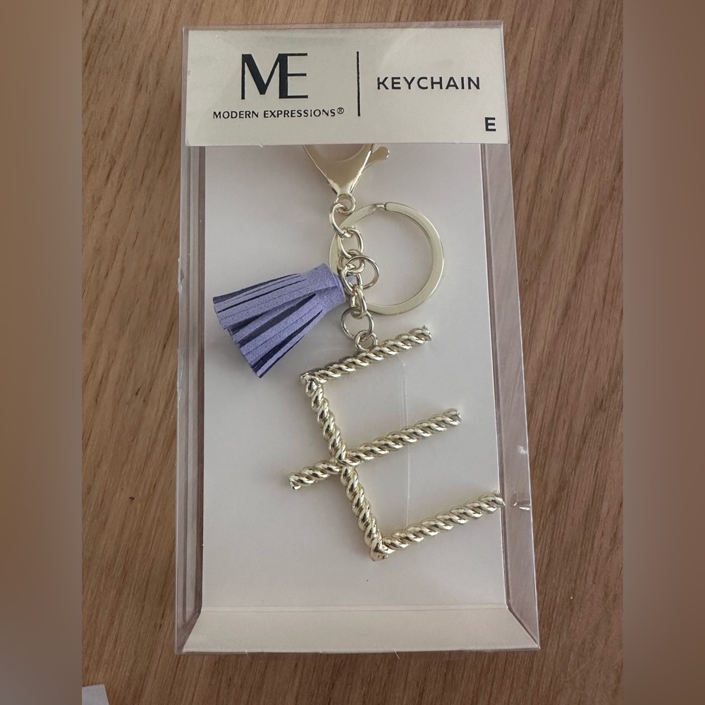 Initial E keychain
